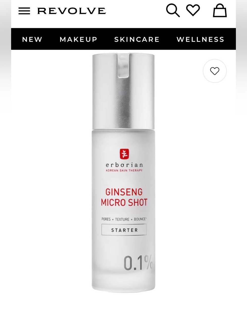 Erborian Ginseng Micro Shot Starter Serum 0.1%